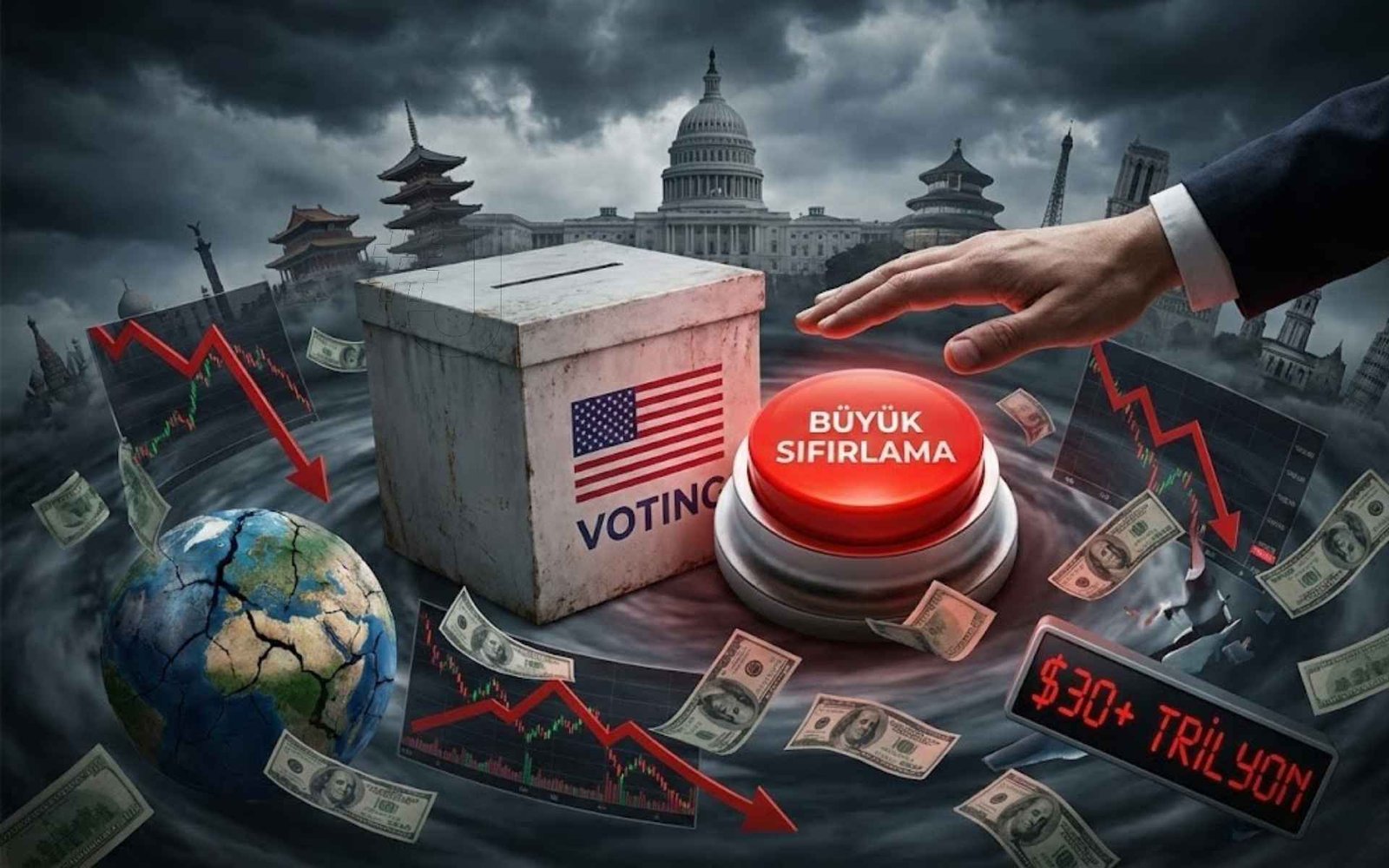 ABD seçimleri, küresel ekonomi büyük sıfırlama, Trump gümrük vergileri ve Çin deflasyonu