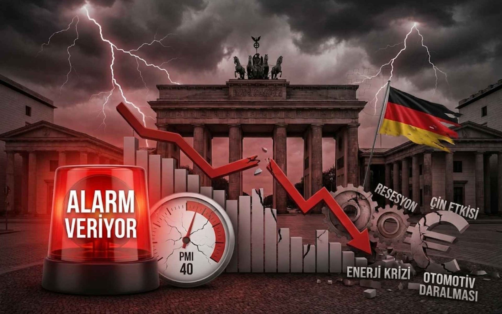 Almanya ekonomisi, PMI verileri, resesyon ve Türkiye ihracat riskleri