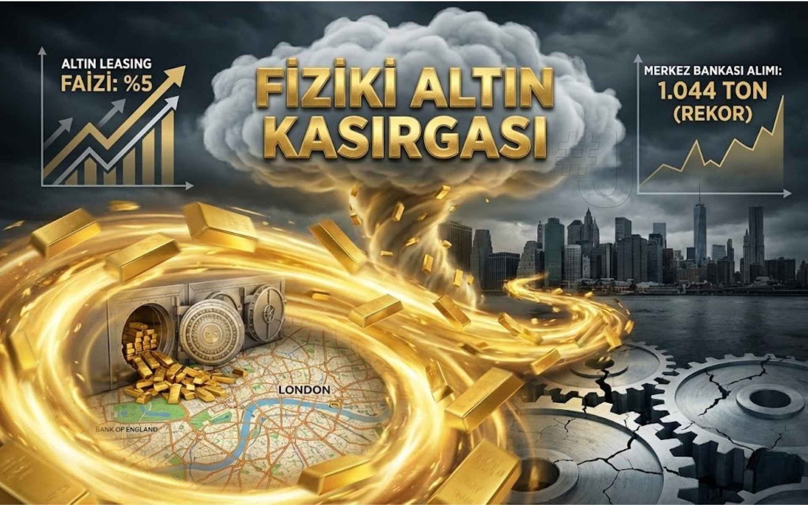 Fiziki altın kasırgası, merkez bankası alımları ve küresel güven krizi